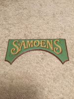 Samoens Ski Travel Winter French Alps Advertising Sign 11 x 5”