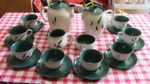 Denby Greenwheat coffee set for 8
