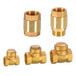 Brass One Way Check Valves Bsp 1/2" 3/4" 1" Male/Female Thread Non Return Valve