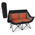 4 Heating Zones Oversized Padded Loveseat Heated Double Camping Chair