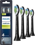 Philips Sonicare DiamondClean Toothbrush Head 4Pcs Black HX6064/95