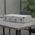 Aluminum Toolbox Reinforced Corners Hard Shell Carrying Case Lockable
