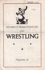 DEVEREUX WRESTLING @ Hertford 8th December 1960 Arras Caulder Johnson Kirkwood