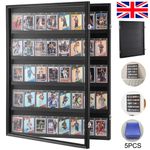 35 Graded Sports Card Display Case 24.3 x 30.5 x 2.1 in 98% UV Protection