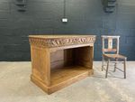 Antique French Oak Clerk's Counter, Circa 1890. Shop Counter.