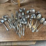job lot vintage cutlery. Spoons. Forks. Silver Plate. Steel