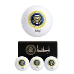 Presidential Seal Golf Balls (set of 3) with Box President Trump Signature