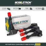 4 Pack of Mobiletron CH-27 Ignition Coil for Honda Jazz