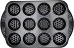 Prestige Aerolift Muffin Tin 12 Cup Non-Stick Carbon Steel Bakeware 