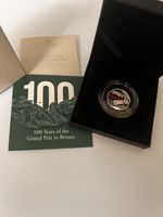 100 Years of The Grand Prix Silver Proof Pedifort Coin Royal Mint Boxed & COA