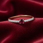 18ct Gold Ruby Oval Solitaire Ring on Sterling Silver 925 Hallmark Sizes K - S