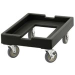 Cambro CD1826PDB110 27"x19" Black Camdolly Dolly Dough Box 10" Height