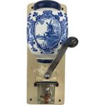 Vintage PeDe Peter Dienes Wall-Mounted Coffee Grinder Delft Blue Made In Holland