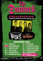 The Damned UK Tour 2024 A3 A4 Print Poster Unframed Music Album