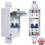 Solar Battery PV Switch DC 63 Amp 12V - 240V & Waterproof Enclosure UK