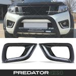 LED DRL & FOG SURROUNDS BUMPER INSERTS FOR NISSAN NAVARA D23 NP300 15-21