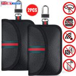 2X Car Key Signal Blocker Case Faraday Cage Fob Pouch Keyless RFID Blocking Bags
