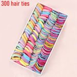 300 Small Baby Girl Kids Mini Hair Elastics Bobbles Soft Bands Snag Free Colors