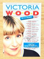 Signed Theatre Flyer 2001 - Victoria Wood - At It Again