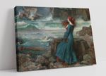 John William Waterhouse Miranda the Tempest CANVAS WALL ART PICTURE FRAMED PRINT