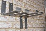 Heavy duty shelf brackets Scaffold industrial handmade steel metal SINGLE SS/SU