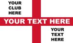 ENGLAND FOOTBALL CUSTOM PRINTED ST GEORGE FLAG | ANY SIZE | ANY CLUB | WORLD CUP