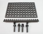 CAST IRON STOVE GRATE - Large UNIVERSAL / ADJUSTABLE Multi Fuel Stove Spare Part