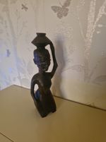 Tanganyika African Tribe Hand Carved Hard Wood Sculpture Figurine