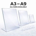 Acrylic Poster Display Stand Counter Sign Holder Perspex A3 A4 A5 A6 A7 A8 A9