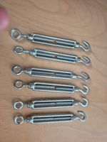 Essentials Steel Hook & Eye Turnbuckles 8mm 6 Pack