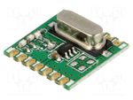 433.92MHz 13dBm FSK,GFSK,OOK I2C FM transmitter Module: RF