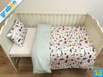 100% COTTON BEDDING SET FOR Toddler Bed Cot Bed Duvet Cover&Pillowcase 120x150cm
