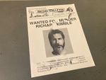 THE FUGITIVE HARRISON FORD ORIGINAL WANTED POSTER RARE ON SCREEN 1993 !