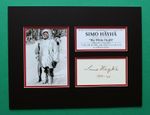 SIMO HAYHA AUTOGRAPH masterly display WW2 Sniper White Death