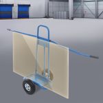 Transport Trolley for Plates, Plate Trolley for Transporting Large Plates Blue
