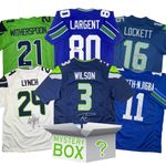 Autographed/Signed Seattle Football Jersey Mystery Box PSA JSA or Beckett COA