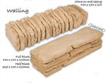 Dry Stone Walling - Concrete Cast coping -  Garden Patio Double Walls Fencing UK