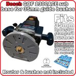 Bosch GOF 1300 Plunge router sub-base for brass guide bushes - INC P&P