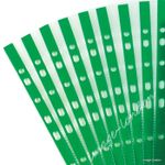 A4 Clear Plastic Poly Punched Pockets Strong Filing Wallets Sleeves Protector