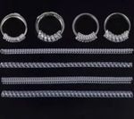 4x Ring Size Adjuster Transparent Spiral Cord Resizer Reducer Length Aprox 10cm
