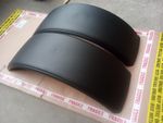 2x Front mudguards universal fit tractor flexible rubber DunlopFlex 16.5" 420mm
