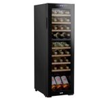 Wine Cooler 27 Bottle Dual Zone Fridge, Touch Screen, LED - Black