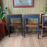 Pair Of Painted Mid Century Bedside Tables