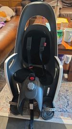 Hamax Caress Child Bike Seat - Pannier Rack Version - White/Mint