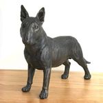 English Bull Terrier Sculpture Figurine Ornament Dog Lover Gift Home Decor 24cm