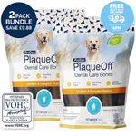 Dog Dental Bones Plaque Tartar Remover Chicken Pumpkin Bones 2 Pack Bundle