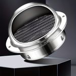 Stainless Steel Air Vent 150mm,Round External Extractor Wall Vent Outlet Grille