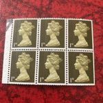 GB BOOKLET PANE OF 6 x 1d STAMPS