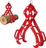 36" 4-Claw Log Tongs, 2500kg Heavy Duty Timber Skidding Grapple