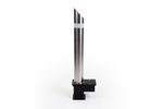 Removable Bollard Sloped - Steel Security Post Reflective